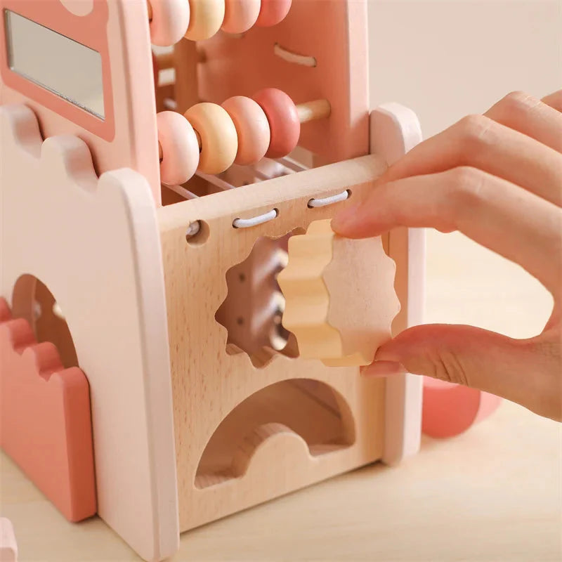Wooden Princess Castle Busy Cube