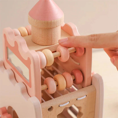 Wooden Princess Castle Busy Cube